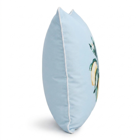 Citrus Blue 45x45cm Outdoor Cushion — side view