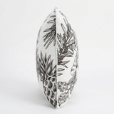 Tropical Black 45x45cm Outdoor Cushion — side view