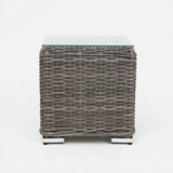 Amani Side Table - Grey — side view