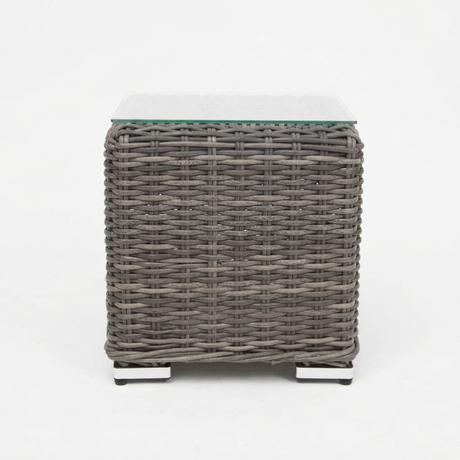 Amani Side Table - Grey — side view