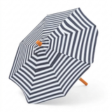 Replacement Canopy for 3m Bamboo Umbrella - Black and White Stripe — side view