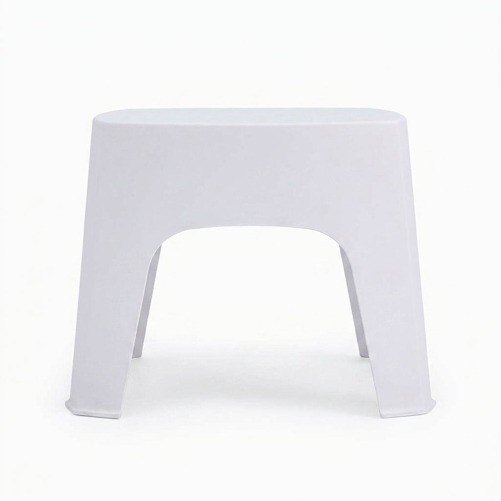 Varsity Side Table - Cold Grey — side view