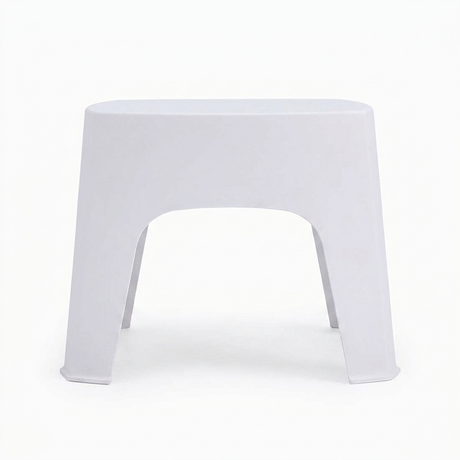 Varsity Side Table - Cold Grey — side view