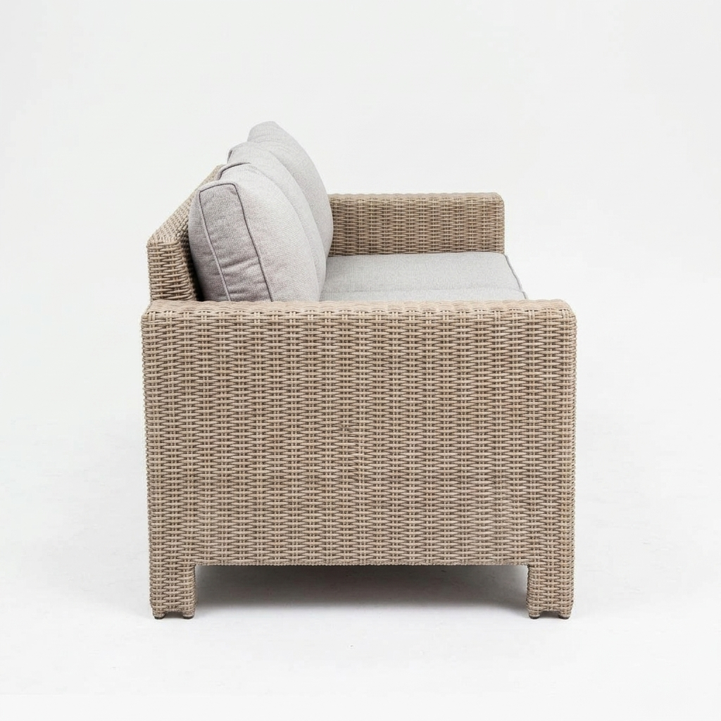 Banksia 3 Seat Sofa - Driftwood Stone — side view