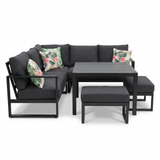 Dallas Corner Lounge Setting - Black — side view