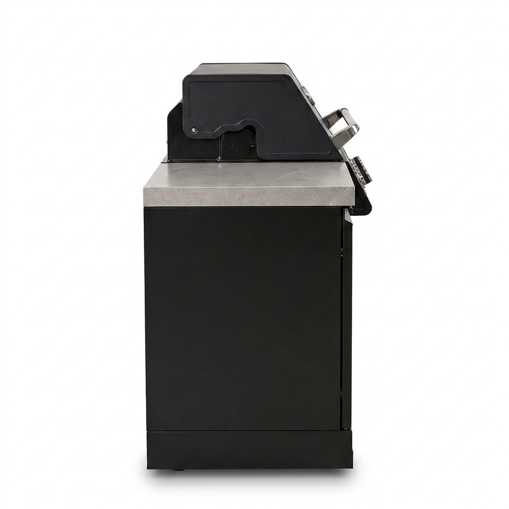 Crossray Xplor Mini Gas BBQ Kitchen GD4XKBLK-2 - Black — side view