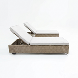 Amani 3pc Sunlounge Setting - Driftwood Stone — side view