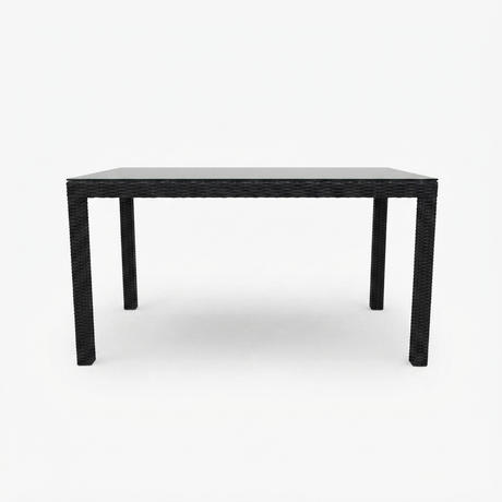 Amani 160cm Dining Table - Black — side view