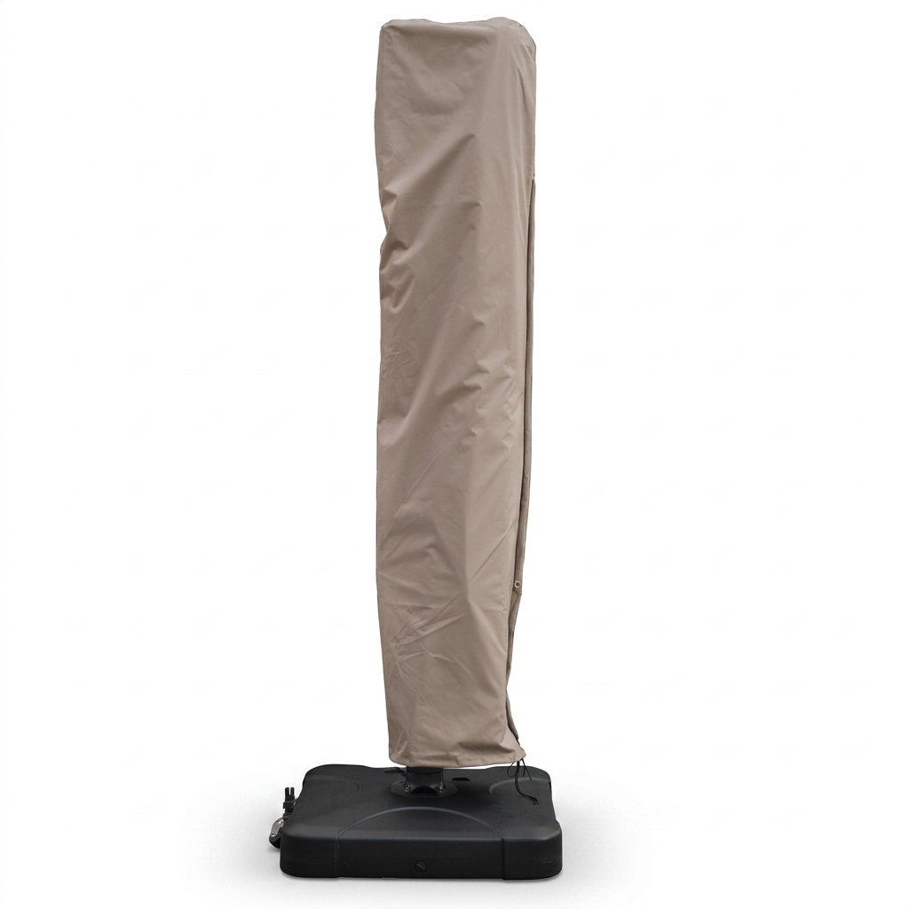 Cover for 3m Umbrella - Taupe — side view