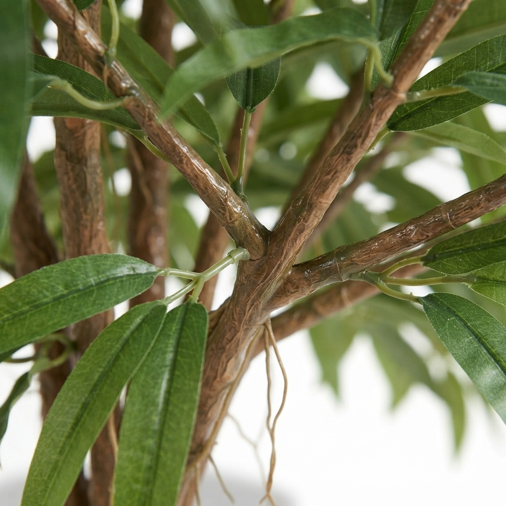 Royal Longfolia - Artificial Plant (90cm) — detail close-up