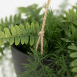 Fern Hanging - Artificial Plant (90cm) — detail close-up