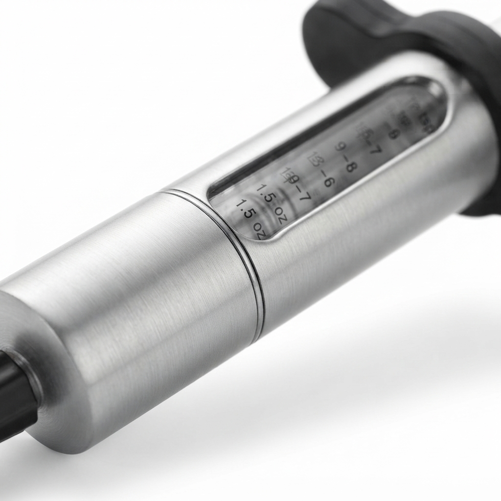 Stainless Steel Marinate Injector — detail close-up
