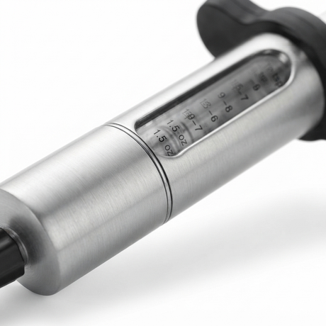 Stainless Steel Marinate Injector — detail close-up