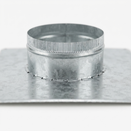 Exterior Wall Plate with Spigot — detail close-up