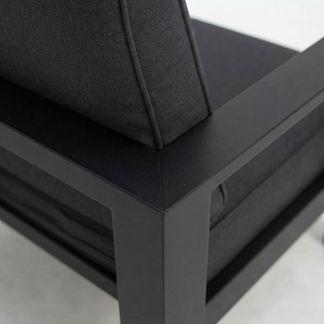 Hayman 2 Seater Lounge - Black — detail close-up