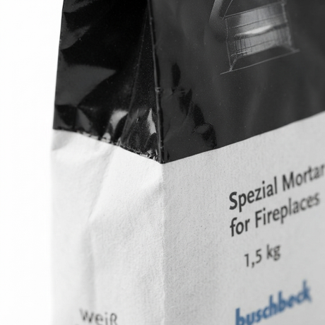 Buschbeck Mortar Adhesive White — detail close-up