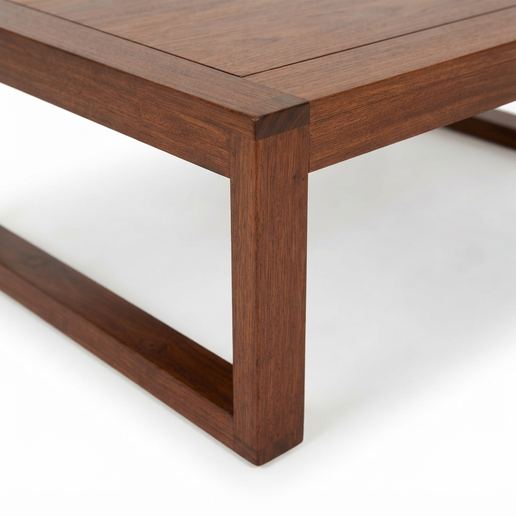 Kwila Coffee Table — detail close-up