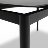 Java 210cm Dining Table - Black — detail close-up