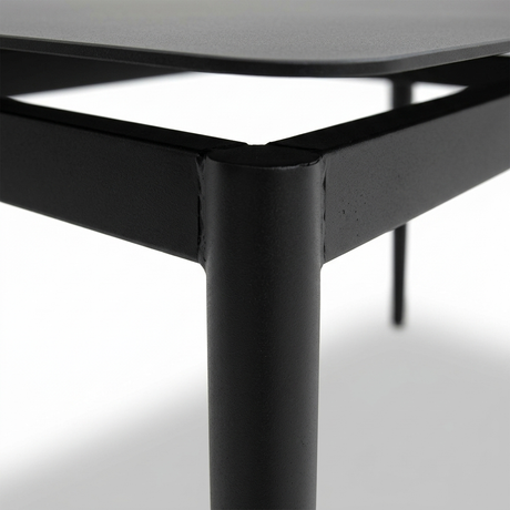 Java 210cm Dining Table - Black — detail close-up