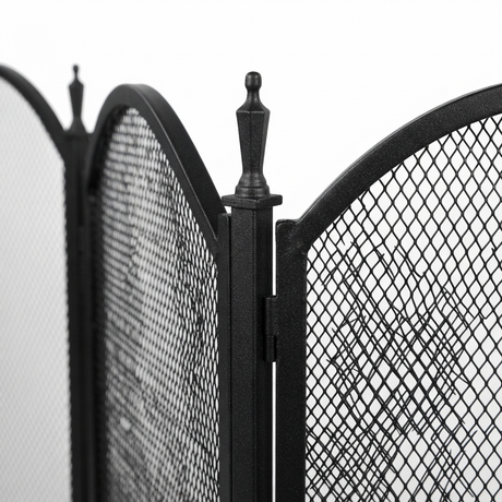 Fire Screen for Woodheaters - 4 Fold — detail close-up