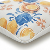Citrus Splash 45x45 Outdoor Cushion — detail close-up