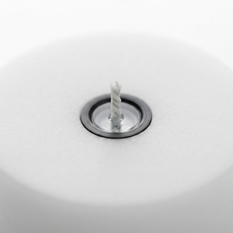 UYUNI Lighting Nordic White Maxi Tealight 6.1 x 2.2cm — detail close-up