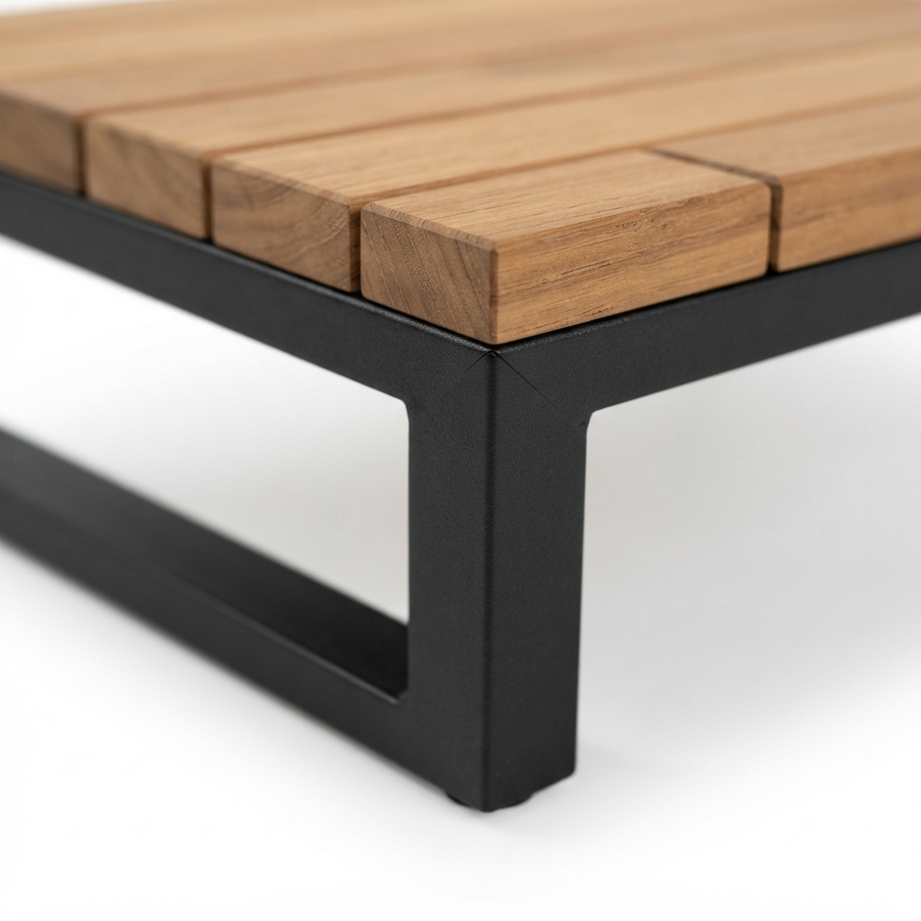 Barbados Teak Coffee Table — detail close-up