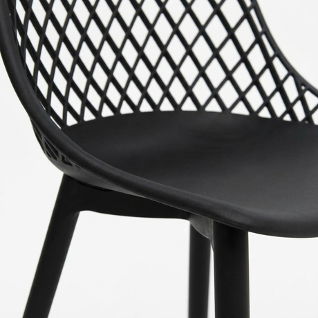 Persia Dining Chair - Black — detail close-up