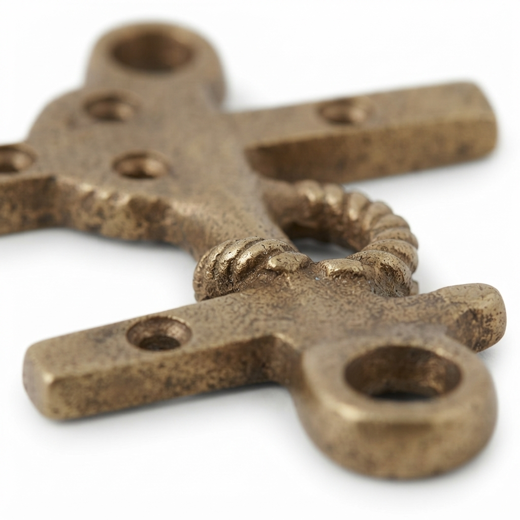 Anchor Brass Wall Hook (11 x 11cm) — detail close-up