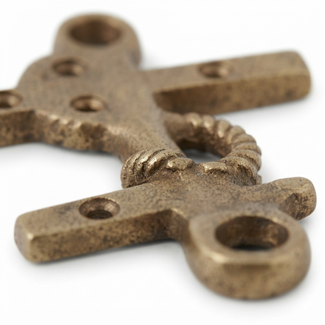 Anchor Brass Wall Hook (11 x 11cm) — detail close-up
