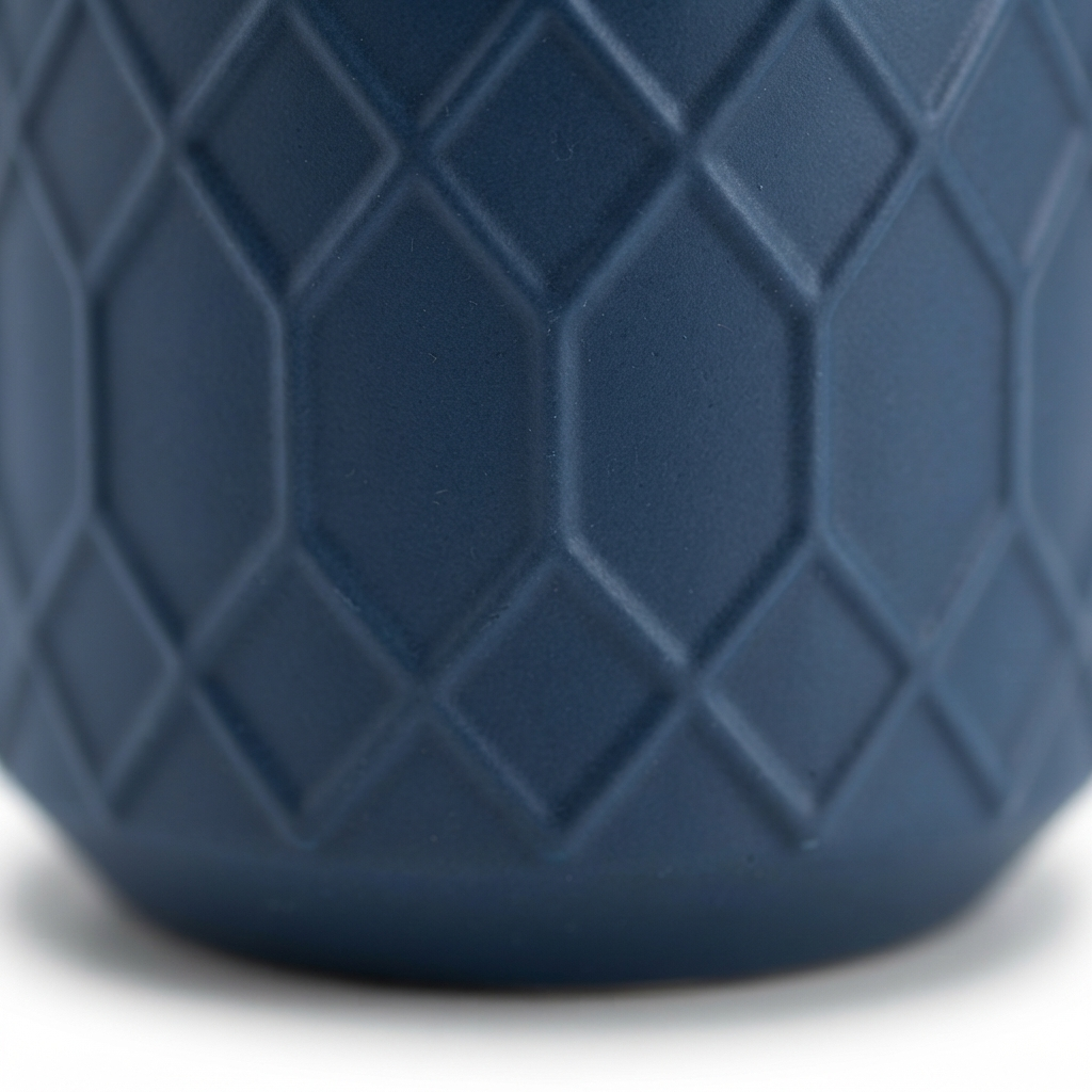 Izel Planter 19x18 Navy — detail close-up