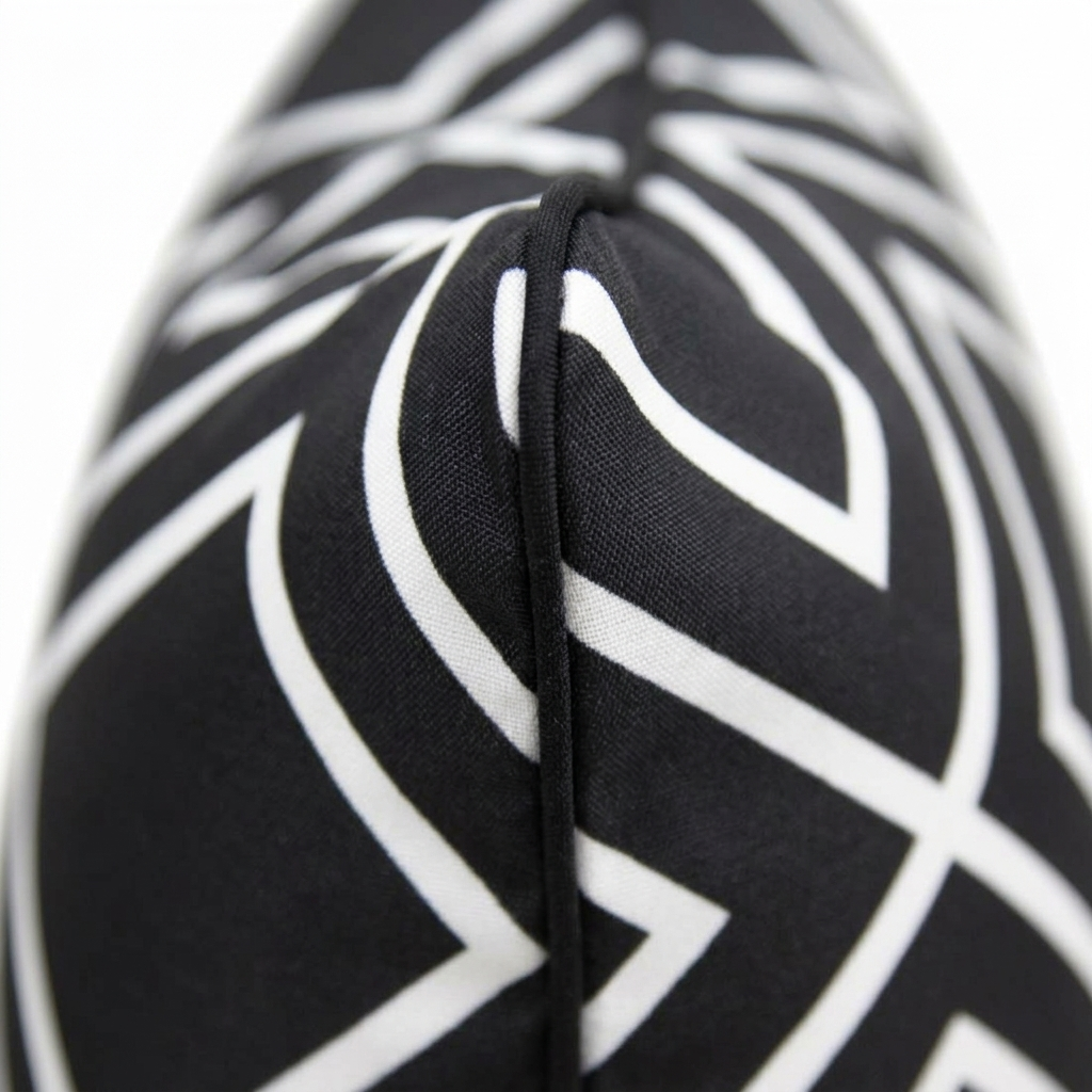 Black Diamond Cushion Cover 45x45cm — detail close-up