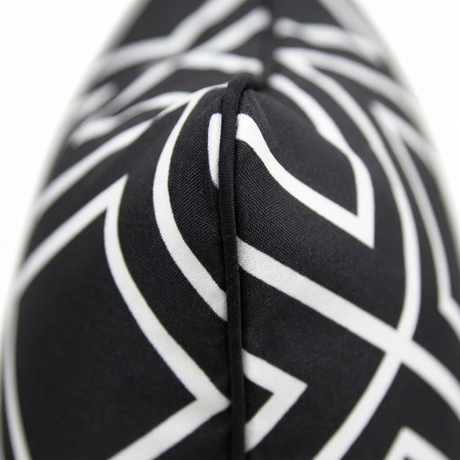 Black Diamond Cushion Cover 45x45cm — detail close-up