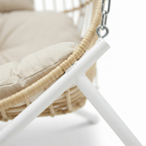 Snug Steel Hanging Chair - Natural — detail close-up