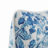 Blue Garden 45x45 Outdoor Cushion — detail close-up