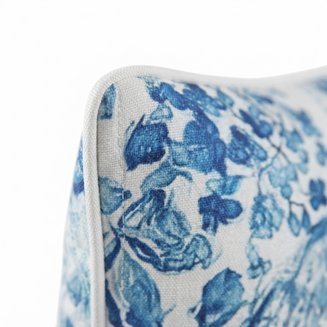 Blue Garden 45x45 Outdoor Cushion — detail close-up