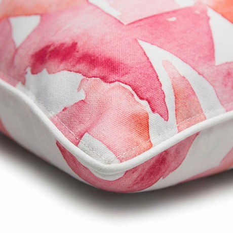 Pyramid Pink Outdoor Cushion 45x45cm — detail close-up