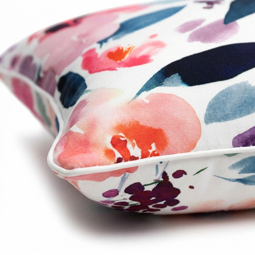 Watercolour Outdoor Cushion 45x45cm — detail close-up