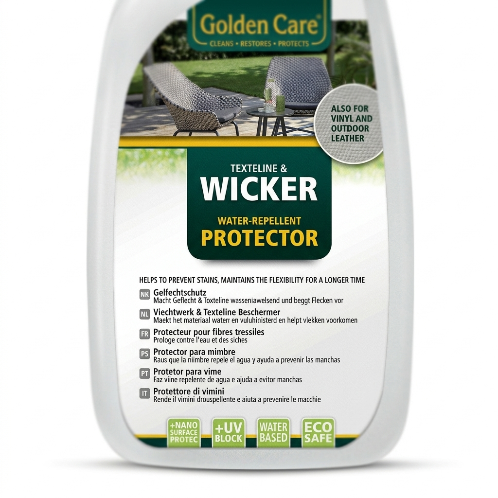 Golden Care Wicker Protector 750ml — detail close-up