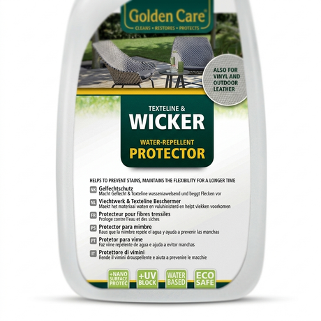 Golden Care Wicker Protector 750ml — detail close-up
