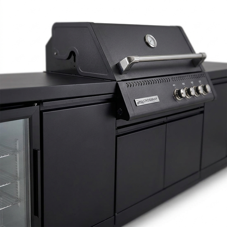 Crossray Xplor Bas BBQ Outdoor Kitchen GD4KB-03 - Black — detail close-up