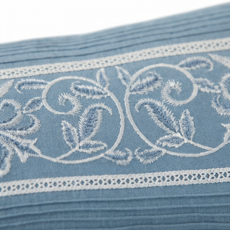Provincial Blue - Indoor Cushion (30 x 50) — detail close-up