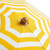 Replacement Canopy for 3m Aluminium Umbrella - Yellow and White Stripe — detail close-up