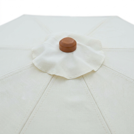 Replacement Canopy for 3m Aluminium Umbrella - Cream — detail close-up