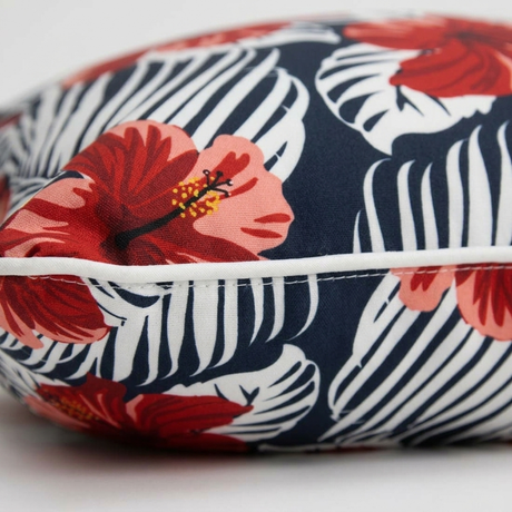 Plumeria Outdoor Cushion 45x45cm — detail close-up