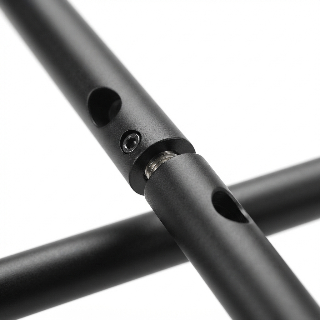 2pc Extension Mount Poles 900mm - Black — detail close-up