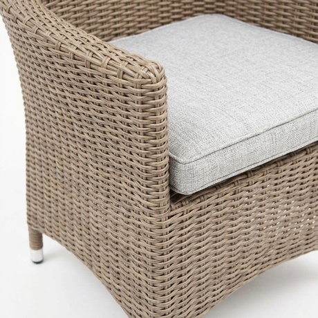 Amani Dining Chair - Driftwood Stone — detail close-up