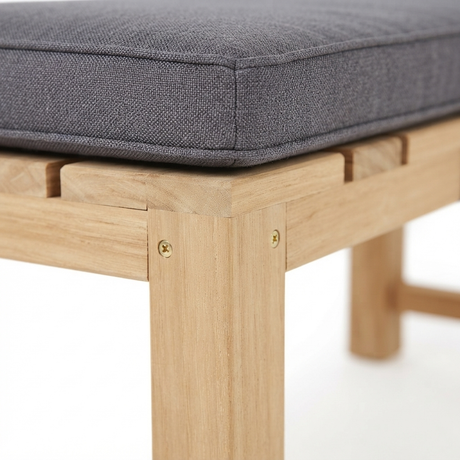 Outdoor Backless Bench Cushions — detail close-up