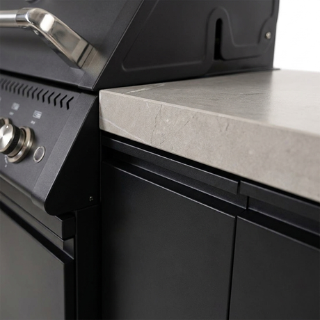 Crossray Xplor Mini Gas BBQ Kitchen GD4XKBLK-2 - Black — detail close-up