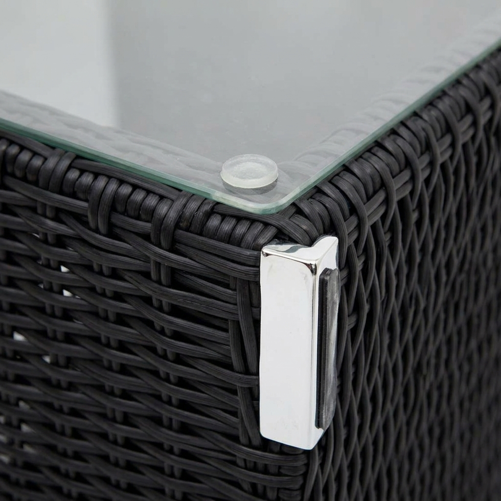 Amani Side Table - Black — detail close-up